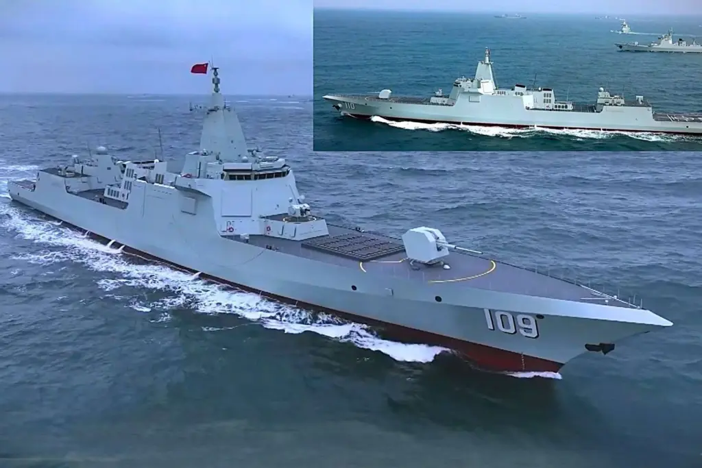 China coloca nos mares o Type 055, supernavio de 12 mil toneladas com 112 células de mísseis que escolta porta-aviões e desafia o domínio naval no Indo-Pacífico