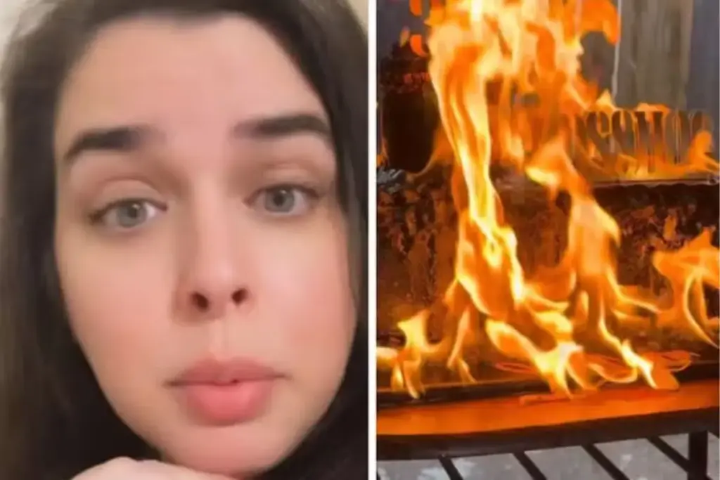 Cliente descobre traição no dia da festa, manda destruir bolo de US$ 600 que havia comprado para o namorado e paga mais US$ 100 para gravar tudo; confeiteira decide incendiar a encomenda de R$ 3 mil e vídeo ultrapassa 785 mil visualizações