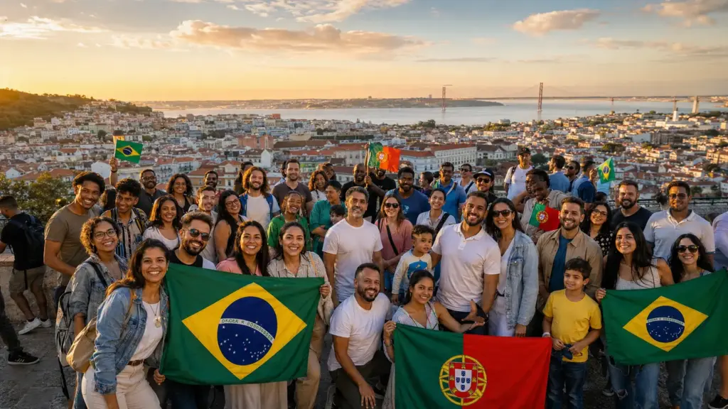 Comunidade brasileira em Portugal mais que dobra em quatro anos, ultrapassa 574 mil pessoas e supera as sete nacionalidades seguintes somadas
