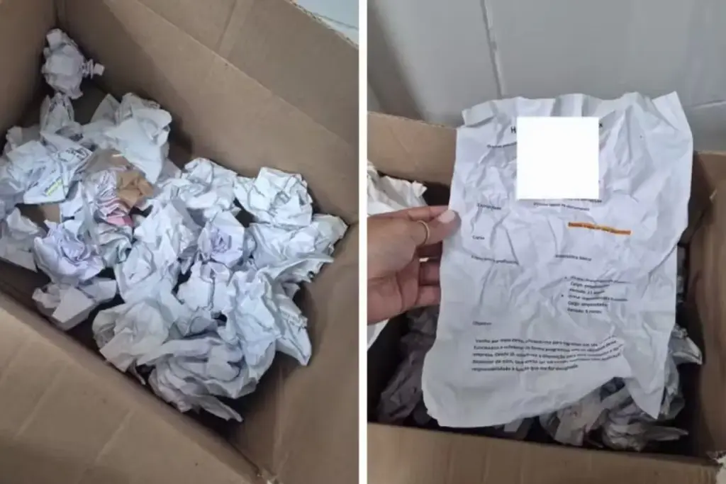 Currículos enviados por candidatos acabam usados para embalar pedido de doces, e cliente encontra 32 documentos dentro da caixa com dados pessoais; denúncia viraliza com 1,9 milhão de visualizações, empresa assume responsabilidade e especialistas alertam para possível violação da LGPD