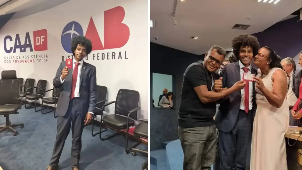 Depois de chegar a Brasília aos 17 anos e passar noites na Rodoviária, homem estuda em escola pública, entra em Direito, se forma, é aprovado na OAB e diz que agora quer ser defensor público