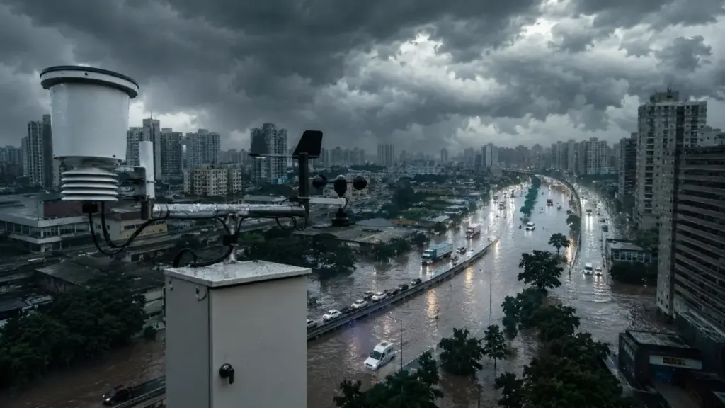 Cidade de 748 mil habitantes no ABC Paulista instala sistema moderno contra enchentes que cruza 25 estações meteorológicas, 114 câmeras e 78 medidores para prever alagamentos com até 6 horas de antecedência e avisar a Defesa Civil antes que a água invada ruas e avenidas