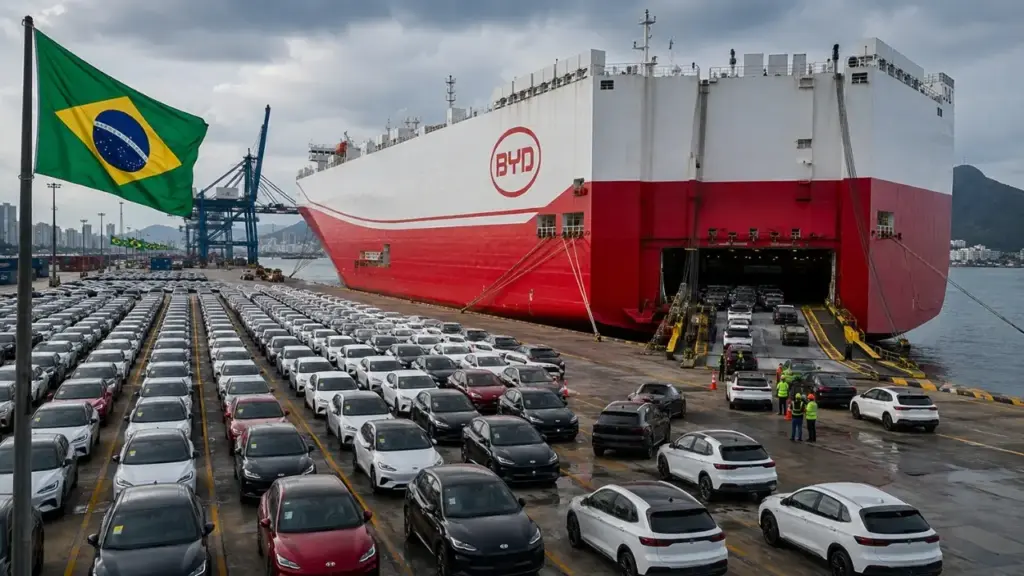 Brasil vira destino do que a Europa começou a rejeitar: carros elétricos chineses chegam com força, mas desvalorização, manutenção cara e falta de peças no pós-venda podem virar dor de cabeça para o brasileiro