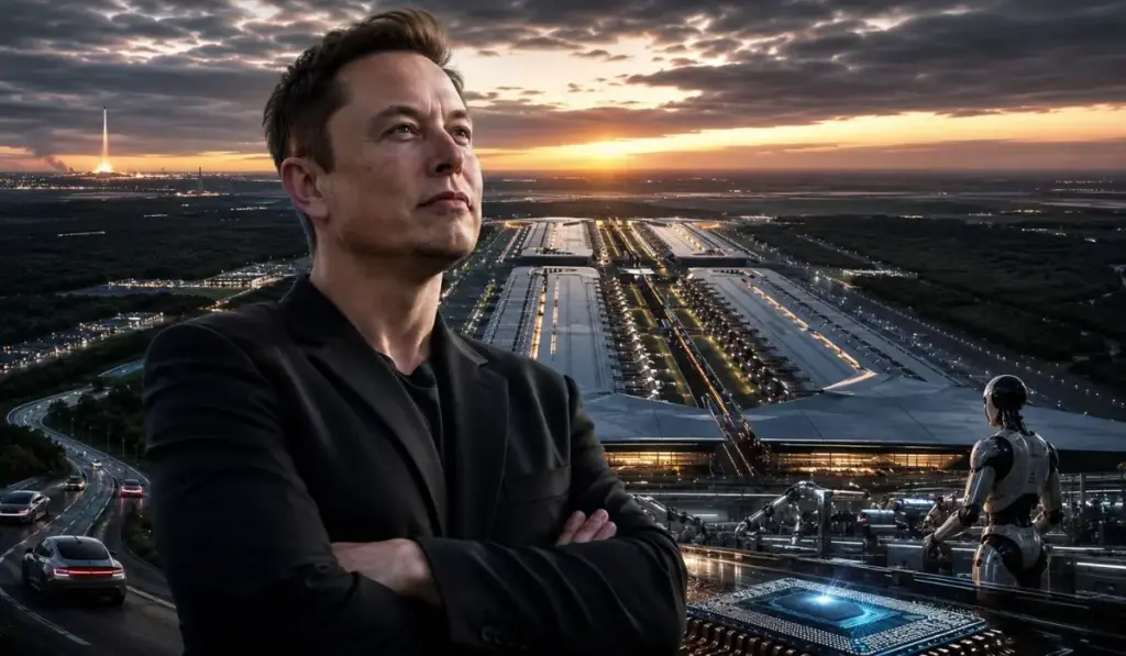 Elon Musk quer erguer no Texas o maior edifício da Terra: Tesla e SpaceX planejam uma megafábrica de chips com 9,3 milhões de m² e investimento inicial de R$ 86 bilhões para abastecer robôs, carros autônomos e projetos espaciais