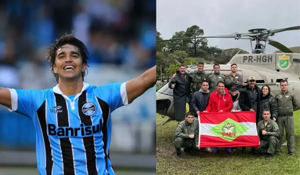 Recém-aposentado dos gramados, Marcelo Moreno mobilizou 11 helicópteros e mais de R$ 5 milhões durante enchentes no RS, coordenou dezenas de voos por dia, chegou a movimentar 50 toneladas de alimentos diariamente e levou até bolsas de sangue para transplantes a regiões isoladas Recém-aposentado dos gramados, Marcelo Moreno mobilizou 11 helicópteros e mais de R$ 5 milhões durante enchentes no RS, coordenou dezenas de voos por dia, chegou a movimentar 50 toneladas de alimentos diariamente e levou até bolsas de sangue para transplantes a regiões isoladas