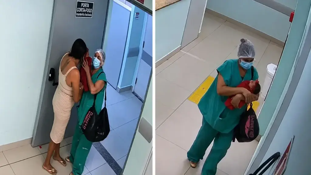 Técnica de enfermagem é descoberta com recém-nascida escondida dentro de bolsa preta em maternidade do Piauí após dizer que levaria a bebê para exames, desaparecer com a criança e despertar a desconfiança da tia, que decidiu segui-la pelo hospital