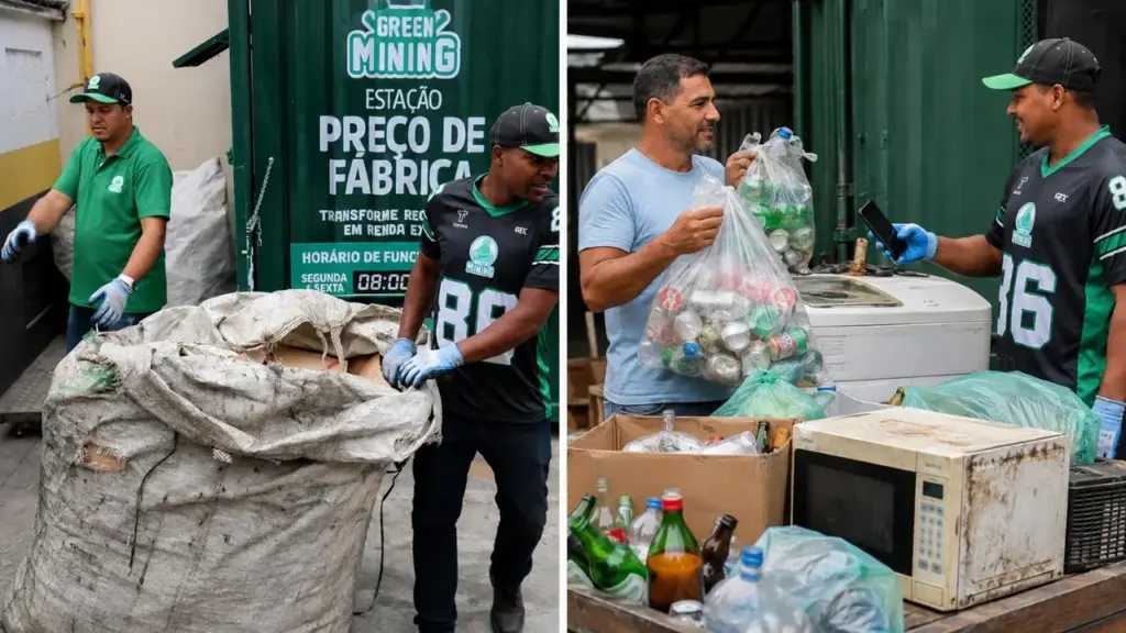 São Paulo inaugura estação que compra lixo e eletrodomésticos por Pix, elimina intermediários e expõe diferença entre o que a indústria paga e o dinheiro que realmente chega