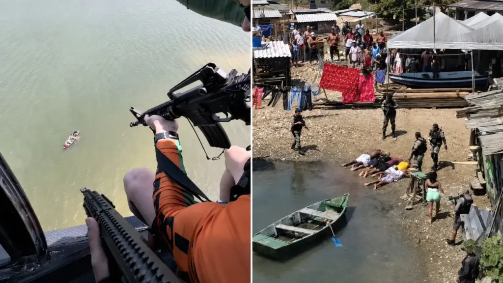 Helicóptero encontra mulher levada à força em barco pelo Rio Potengi, acompanha embarcação até o retorno à margem e permite que policiais cerquem o desembarque, resgatem a vítima e prendam cinco suspeitos antes de possível execução atribuída a facção em Natal Helicóptero encontra mulher levada à força em barco pelo Rio Potengi, acompanha embarcação até o retorno à margem e permite que policiais cerquem o desembarque, resgatem a vítima e prendam cinco suspeitos antes de possível execução atribuída a facção em Natal