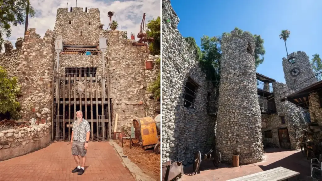 Aos 19 anos, jovem compra antigo terreno de pomar e passa décadas transformando garrafas, peças de carros e sucata em castelo de mais de 2 mil m² com torres e túneis