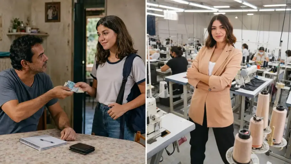 Aos 17 anos, ela pediu R$ 500 ao pai, comprou roupas no Brás para vender na faculdade, reinvestiu R$ 20 mil em uma fábrica própria e hoje comanda holding que fatura cerca de R$ 20 milhões Aos 17 anos, ela pediu R$ 500 ao pai, comprou roupas no Brás para vender na faculdade, reinvestiu R$ 20 mil em uma fábrica própria e hoje comanda holding que fatura cerca de R$ 20 milhões