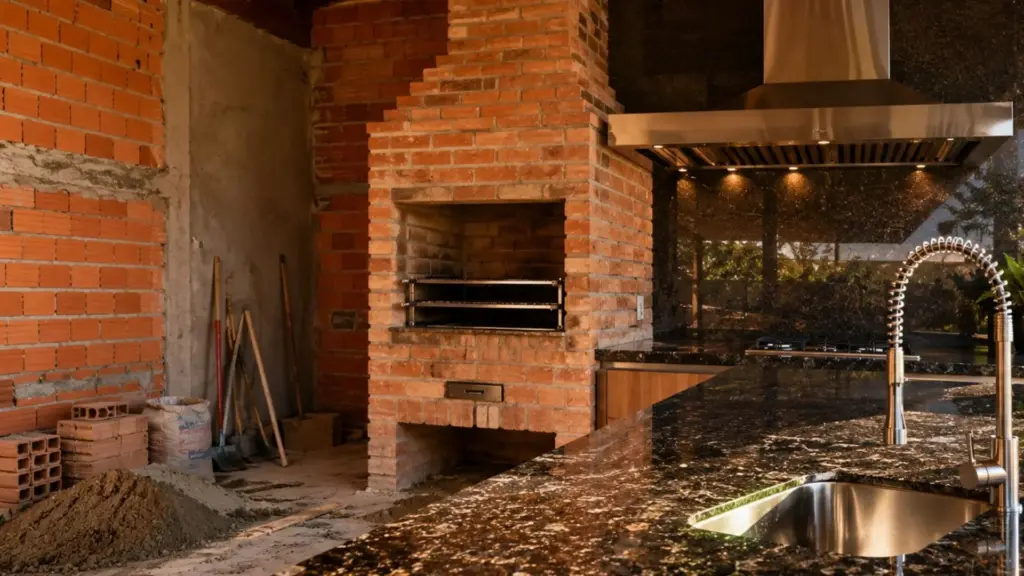 Do tijolo ao granito, quanto custa construir uma churrasqueira de alvenaria e o que pode sair mais caro no orçamento