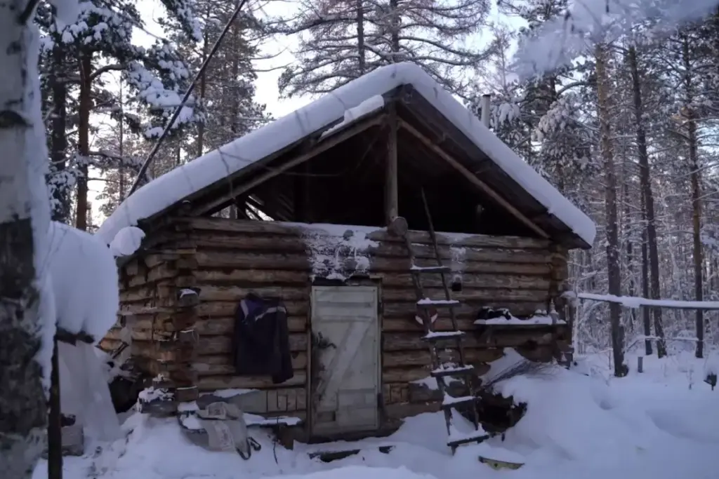 Ele deixou a civilização e vive há mais de 20 anos sozinho numa floresta siberiana, onde o frio transforma lenha, água e comida em tarefas vitais, mas o número de 71 graus negativos esconde um detalhe que muda a história