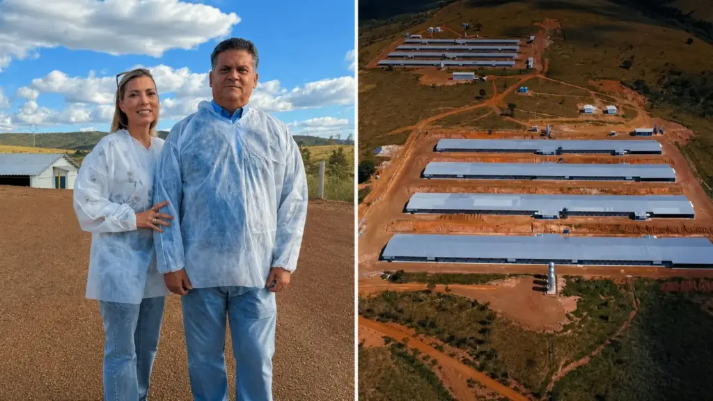 Ele passou 30 anos no mercado financeiro, mas largou tudo para realizar um sonho antigo do pai, ergueu oito aviários climatizados de ponta numa fazenda que ficou parada por décadas e hoje exporta frango halal para o mundo árabe