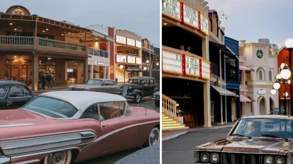 Em meio aos arranha-céus de Balneário Camboriú, nova atração recria uma cidade americana dos anos 1950 com carros clássicos, ruas de estética retrô, gastronomia, loja oficial do Rat Fink e até uma mini capela inspirada nos casamentos de Las Vegas Em meio aos arranha-céus de Balneário Camboriú, nova atração recria uma cidade americana dos anos 1950 com carros clássicos, ruas de estética retrô, gastronomia, loja oficial do Rat Fink e até uma mini capela inspirada nos casamentos de Las Vegas