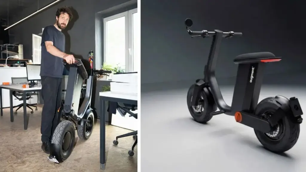 Empresa finlandesa criou uma motoneta elétrica que dobra a roda traseira para entrar em elevadores e apartamentos: o modelo pesa 36 kg, chega a 45 km/h, oferece autonomia que pode superar 100 km com bateria dupla e pode ser guardado dentro de casa sem depender de vaga na rua