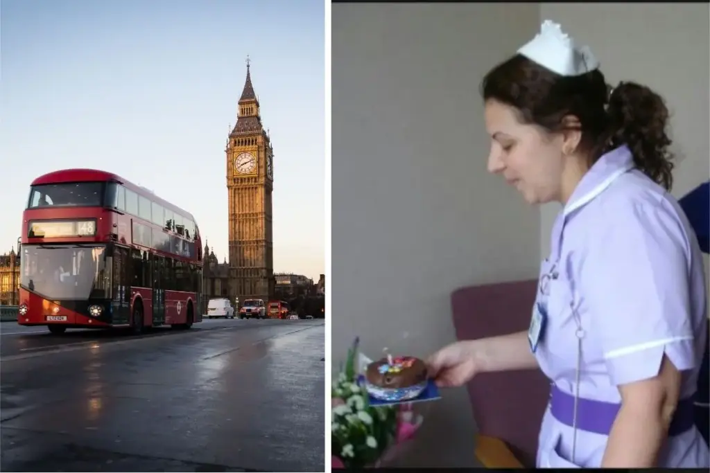 Enfermeira brasileira chega a Londres sem poder exercer a profissão, recomeça a vida em trabalhos que não pediam diploma, encara anos entre aulas de inglês, o exame IELTS e o registro no conselho britânico de enfermagem, até vestir de novo o uniforme e conquistar o direito de trabalhar como enfermeira no Reino Unido