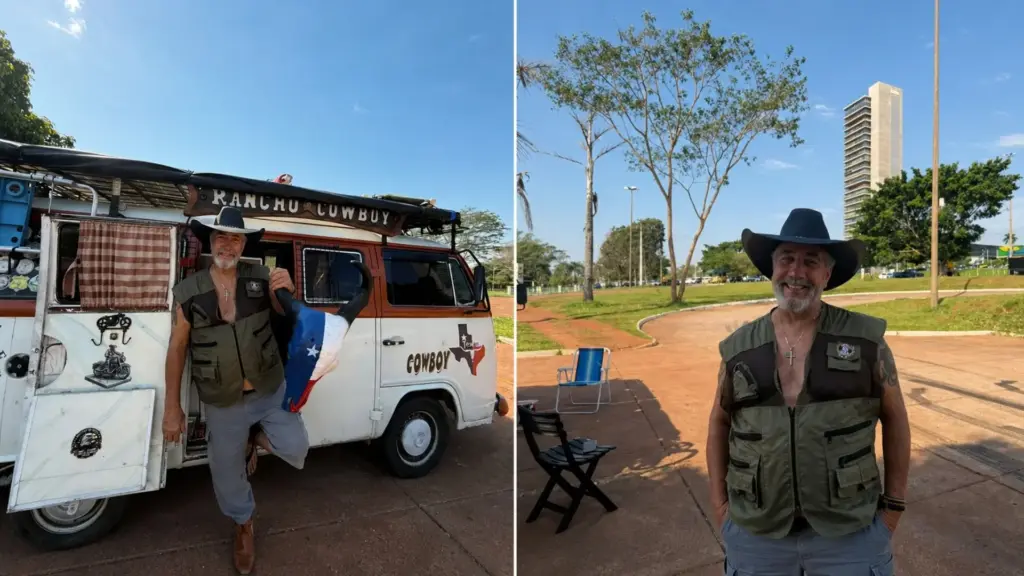 Ex-bancário de 68 anos fez da Kombi sua casa, roda o Brasil há dois anos com energia solar, bicicleta, prancha e artesanato, enquanto deixa a próxima curva decidir se a viagem alcançará Paraguai, Ushuaia ou até Texas nos Estados Unidos Ex-bancário de 68 anos fez da Kombi sua casa, roda o Brasil há dois anos com energia solar, bicicleta, prancha e artesanato, enquanto deixa a próxima curva decidir se a viagem alcançará Paraguai, Ushuaia ou até Texas nos Estados Unidos