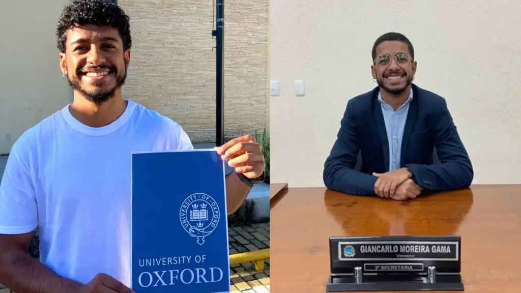 Filho de ex-catador de recicláveis, jovem cresce em casa sem água potável e energia, entra na USP, vira vereador aos 20 anos e conquista mestrado em Políticas Públicas na Universidade de Oxford Filho de ex-catador de recicláveis, jovem cresce em casa sem água potável e energia, entra na USP, vira vereador aos 20 anos e conquista mestrado em Políticas Públicas na Universidade de Oxford