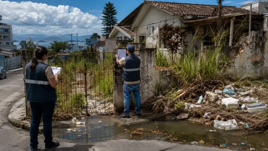 Florianópolis cria multa de até R$ 5 mil para donos que deixarem terrenos e imóveis com mato, lixo ou água parada, após notificação, proprietário pode ter apenas 48 horas para limpar o local e, em casos de abandono com débitos, o imóvel ainda pode acabar transferido ao Município