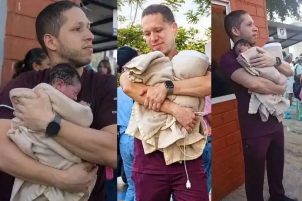 Formado pela Universidade Nacional da Colômbia, pediatra transformou a evacuação da clínica no terremoto de 7,4 numa corrida pelos menores pacientes, desceu do sexto andar com recém-nascidos nos braços junto da equipe e chegou ao chão com os 10 salvos Formado pela Universidade Nacional da Colômbia, pediatra transformou a evacuação da clínica no terremoto de 7,4 numa corrida pelos menores pacientes, desceu do sexto andar com recém-nascidos nos braços junto da equipe e chegou ao chão com os 10 salvos