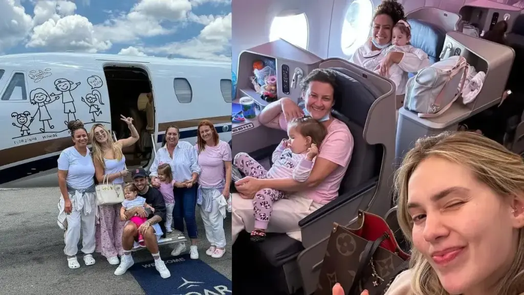 Babás dos filhos de Virginia Fonseca podem ganhar até R$ 18 mil por mês, receber R$ 700 extras por dia de viagem e acompanhar a família em primeira classe, hotéis de luxo, Dubai e destinos internacionais