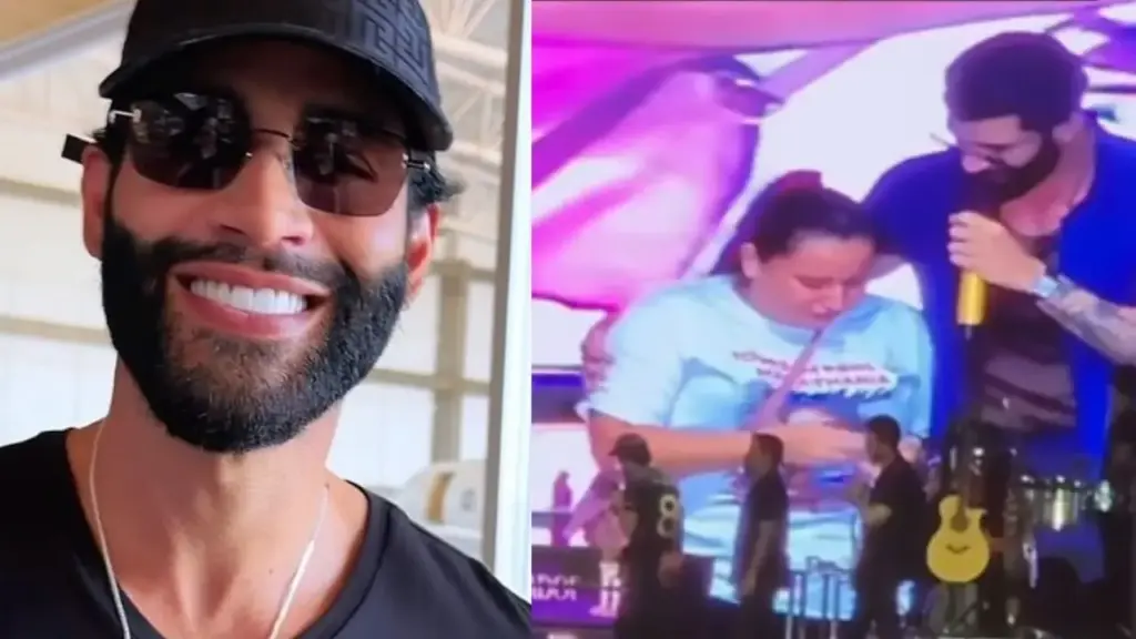 Gusttavo Lima viu o cartaz de uma mãe que pedia ajuda para a filha de 7 anos com autismo, interrompeu o show em Imperatriz, chamou a mulher ao palco e surpreendeu a plateia ao anunciar uma doação de R$ 208 mil para custear o atendimento da criança fora do Maranhão
