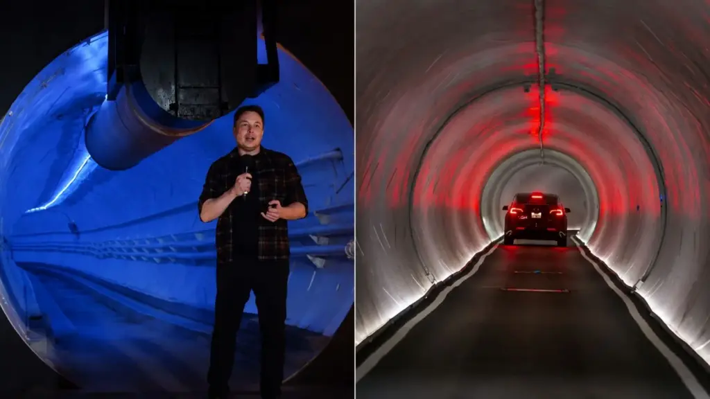 Homem mais rico do mundo, Elon Musk busca investidores para avaliar em US$ 20 bilhões a empresa de túneis que tem autorização para 109 quilômetros sob Las Vegas e até agora escavou cerca de 18