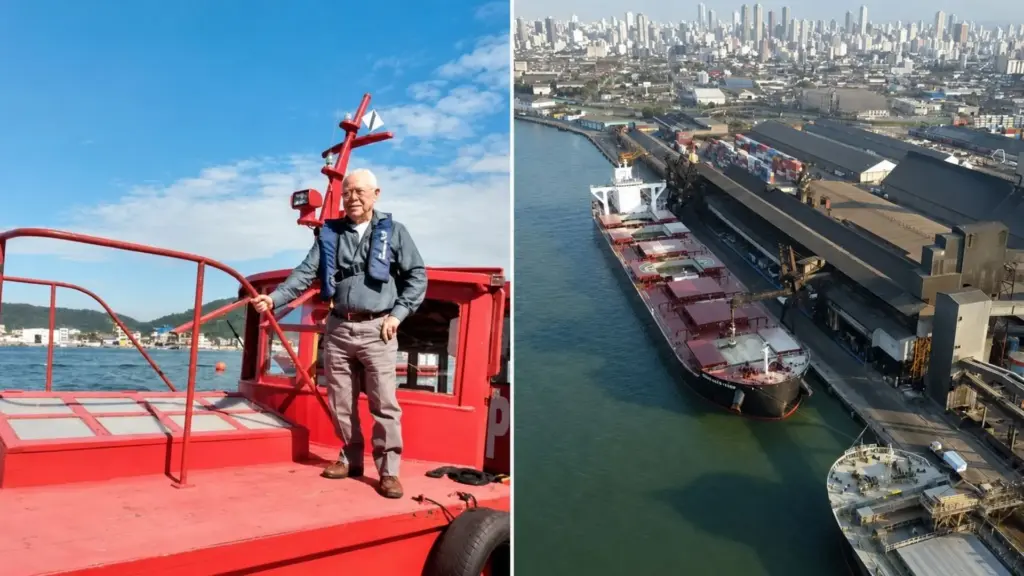 Homem que achava não ter uma vida digna de livro começou no Porto de Santos em 1969, acumulou cerca de 30 mil manobras, viu navios saltarem de 120 para mais de 300 metros e, 57 anos depois, transforma suas memórias em registro da modernização do maior porto brasileiro