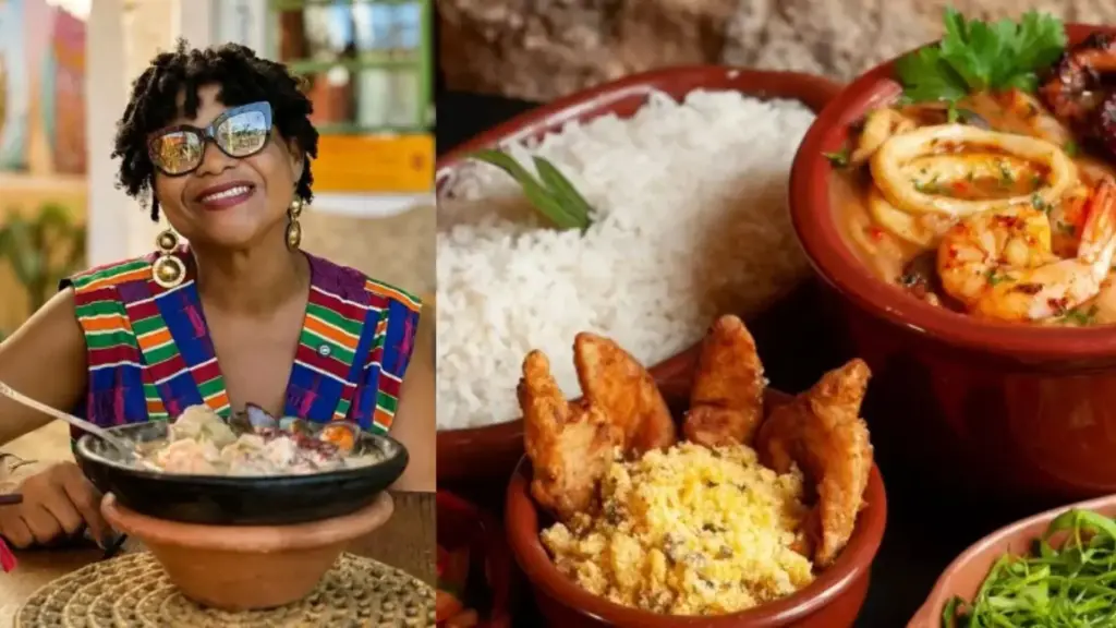 Ajudando a mãe solteira a cuidar de quatro irmãos e estudando só até a 3ª série, menina cresce em meio a dificuldades, passa a cozinhar aos 8 anos, constrói carreira na gastronomia e décadas depois chega ao comando de restaurante aberto no quintal de uma quitinete em Paraty, que atende produções de Netflix, Nubank e Zara