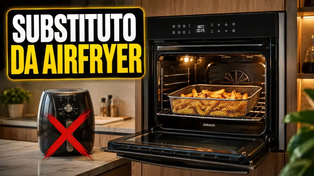 Airfryer com os dias contados: Dako lança forno de embutir com tecnologia Air Fryer embutida, preparo mais rápido e até 250 °C de temperatura