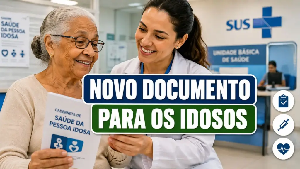 Idosos com 60 anos ou mais têm novo documento do SUS lançado em 2026 com tiragem de 6 milhões de exemplares