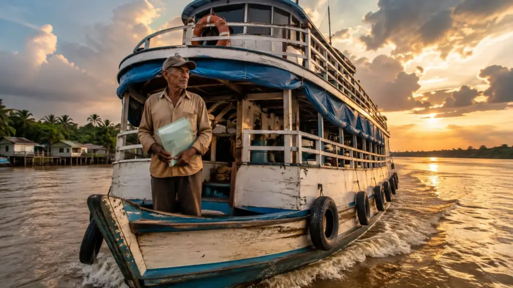 Trabalhador rural enfrentou 24 horas de barco para pedir aposentadoria ao INSS e teve o benefício negado; aos 61 anos, acordo com a Justiça Federal mudou sua rotina no Marajó Trabalhador rural enfrentou 24 horas de barco para pedir aposentadoria ao INSS e teve o benefício negado; aos 61 anos, acordo com a Justiça Federal mudou sua rotina no Marajó