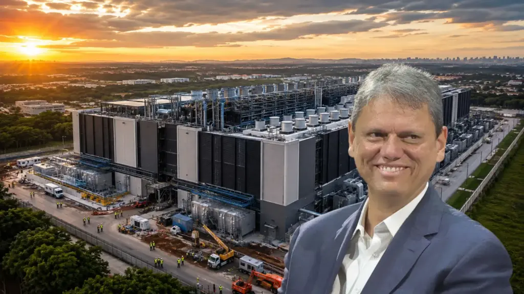 O novo megadata center de São Paulo terá capacidade de 200 MW e será construído para suportar enormes sistemas de inteligência artificial, mas seu maior impacto poderá acontecer fora das máquinas, como peça de um plano de US$ 2 bilhões que espalhará novos centros de dados pelo Brasil até 2028
