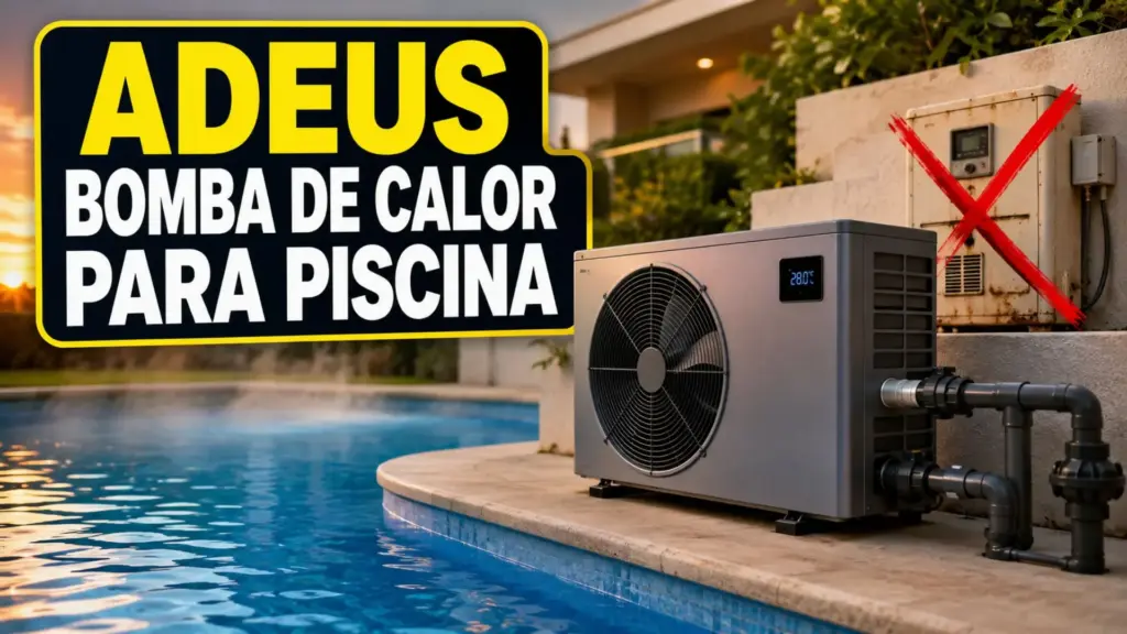 Bomba de calor para piscina faz o aquecedor elétrico parecer dinossauro: até 80% de economia em qualquer estação