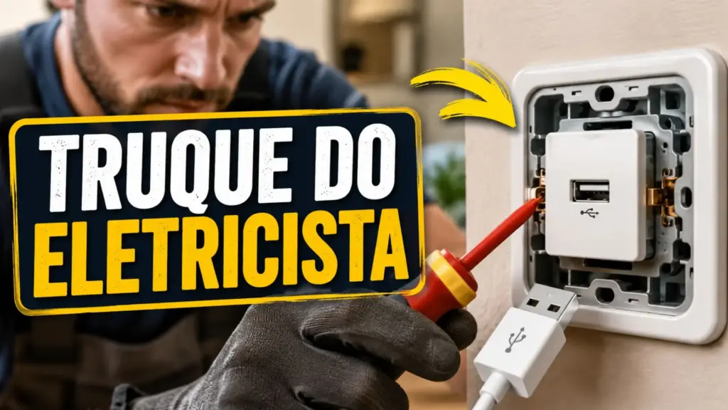 Eletricista ensina truque genial para tomada USB que começa a falhar e revela pequeno ajuste que pode recuperar o carregamento sem trocar o conjunto elétrico, mas exige um cuidado essencial antes de começar