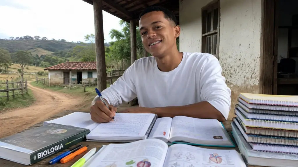 Da roça, estudante mineiro conquista 1º lugar na cota quilombola de Medicina da UFMG e será o primeiro médico da família Da roça, estudante mineiro conquista 1º lugar na cota quilombola de Medicina da UFMG e será o primeiro médico da família