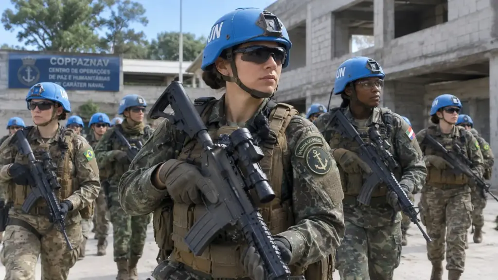 Mulheres de 20 países se reuniram no Rio de Janeiro para enfrentar cenários que não existem, mas o treinamento brasileiro simulou ambientes hostis, tomada de decisão, ações humanitárias e negociação exigidas quando operações internacionais de paz se tornam reais