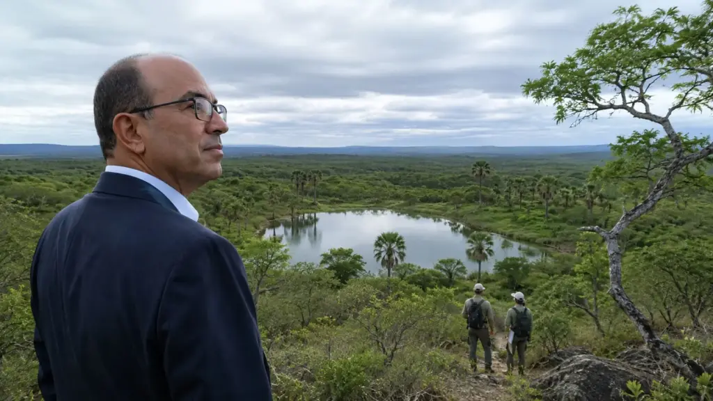 Aos 70 anos, José Roberto Marinho mantém parte de sua propriedade de 2.320 hectares na Bahia como uma reserva permanente, onde preserva 502 hectares de Cerrado, recebe pesquisas e mantém a área conectada a outras unidades de conservação