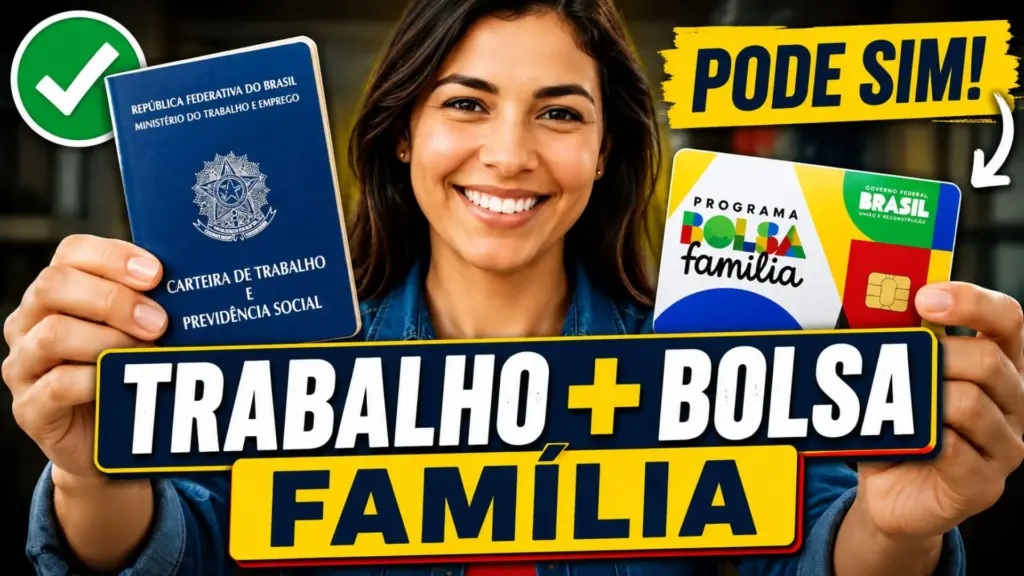 Emprego + Bolsa Família: Beneficiário consegue emprego com carteira assinada, vê a renda da família aumentar e descobre que ainda poderá receber o Bolsa Família por mais algum tempo