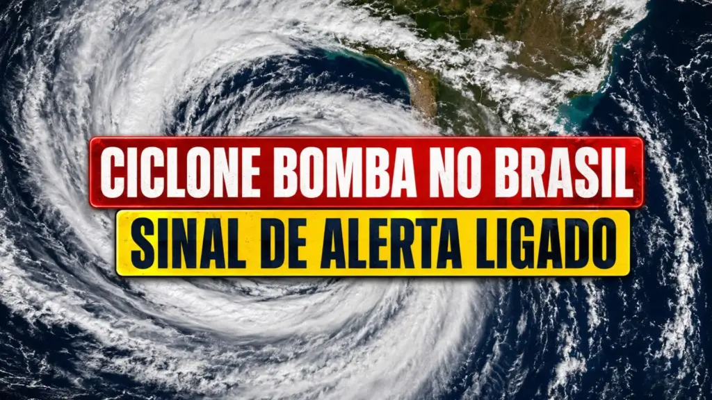 Ciclone bomba chega ao Brasil e liga sinal de alerta nacional: confira quais estados serão afetados pelo fenômeno