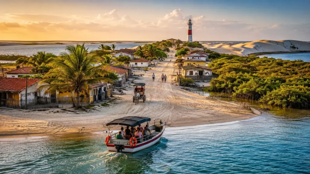 Esse vilarejo brasileiro com 2 mil moradores não tem carros, mantém ruas de areia e só pode ser alcançado de barco