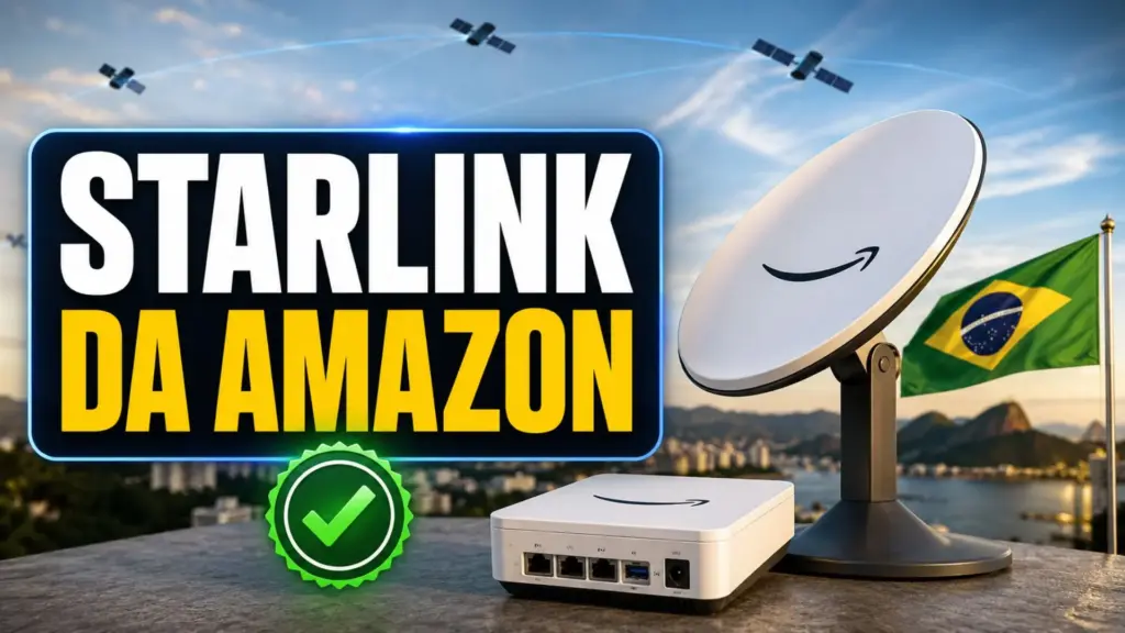“Starlink da Amazon” chegando ao Brasil: Anatel libera venda do roteador Wi-Fi 6 de 17 cm, mas antena ainda aguarda certificação e prazo atual para estreia comercial termina em 29 de agosto