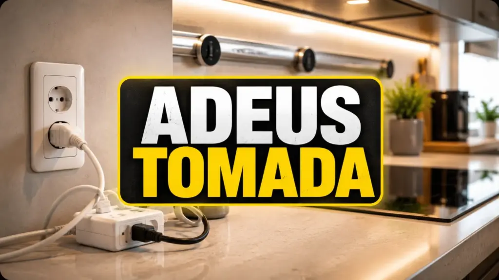 Adeus, extensões e benjamins: solução modular permite mover tomadas sem quebrar paredes, reduz fios aparentes e ganha espaço em cozinhas planejadas e escritórios, mas exige cuidados técnicos antes da instalação