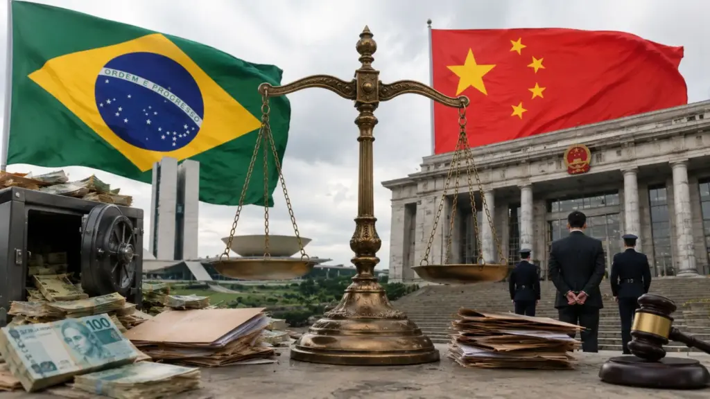 Enquanto Brasil sofre com corrupção, na China, ex-funcionário é condenado à morte por receber R$ 1,6 bilhão em propinas durante 30 anos e Justiça manda confiscar bens após esquema de 2,21 bilhões de yuans. Enquanto Brasil sofre com corrupção, na China, ex-funcionário é condenado à morte por receber R$ 1,6 bilhão em propinas durante 30 anos e Justiça manda confiscar bens após esquema de 2,21 bilhões de yuans.