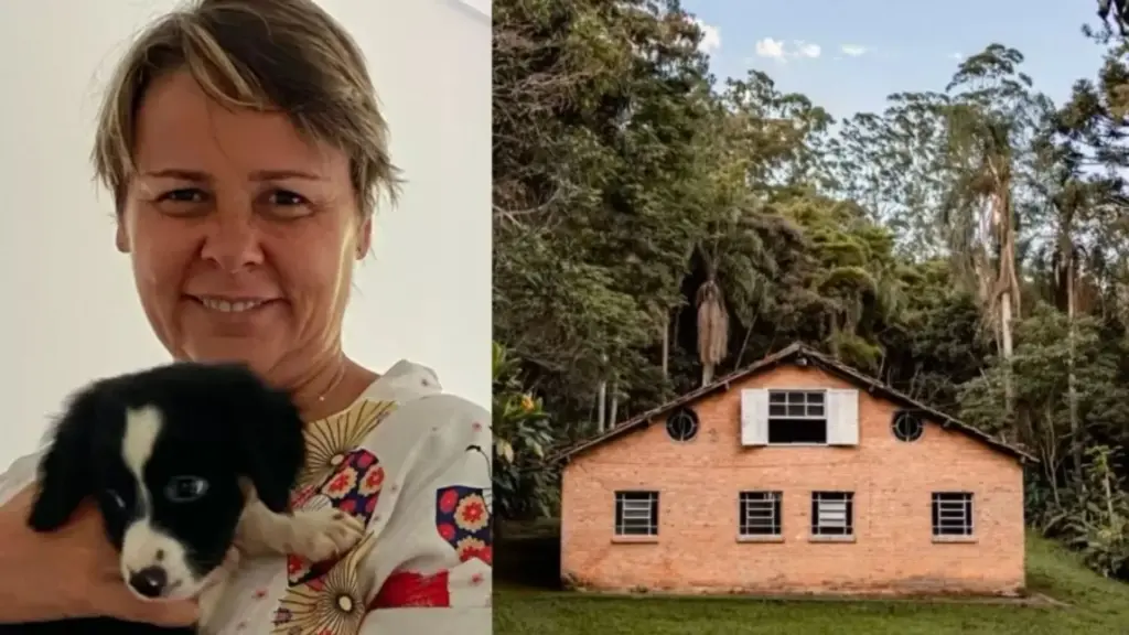 Aos 59 anos, Giulia Gam resgatou o sítio centenário deixado pelo avô dinamarquês, recuperou o celeiro de quase 100 anos e transformou os 8 alqueires em um novo projeto no interior de São Paulo, preservando a casa onde passou parte da infância