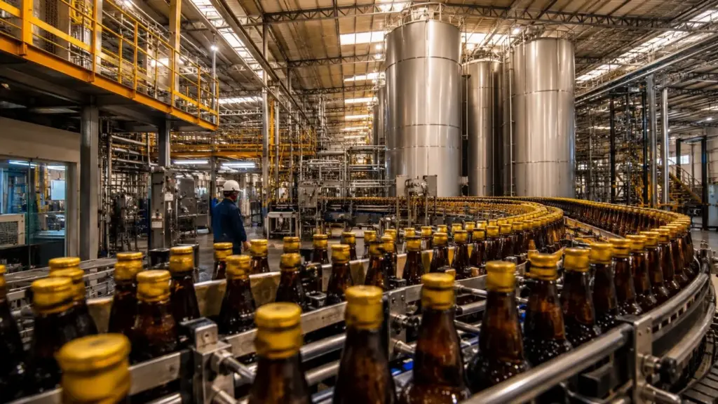 Com 239 mil m² e produção de 860 milhões de litros por ano, a segunda maior fábrica do Grupo Petrópolis parece uma cidade industrial e movimenta a economia de São Paulo