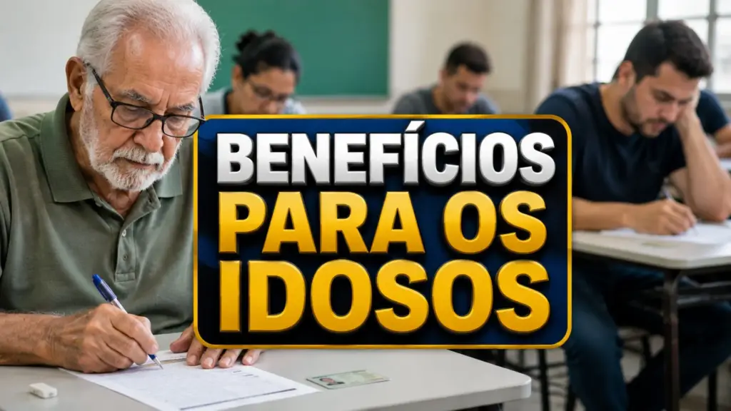 Aos 60 anos ou mais, candidatos podem ganhar vantagem decisiva em concurso público mesmo com a mesma nota: lei federal manda usar a idade como primeiro desempate e dá preferência obrigatória ao concorrente mais velho Aos 60 anos ou mais, candidatos podem ganhar vantagem decisiva em concurso público mesmo com a mesma nota: lei federal manda usar a idade como primeiro desempate e dá preferência obrigatória ao concorrente mais velho