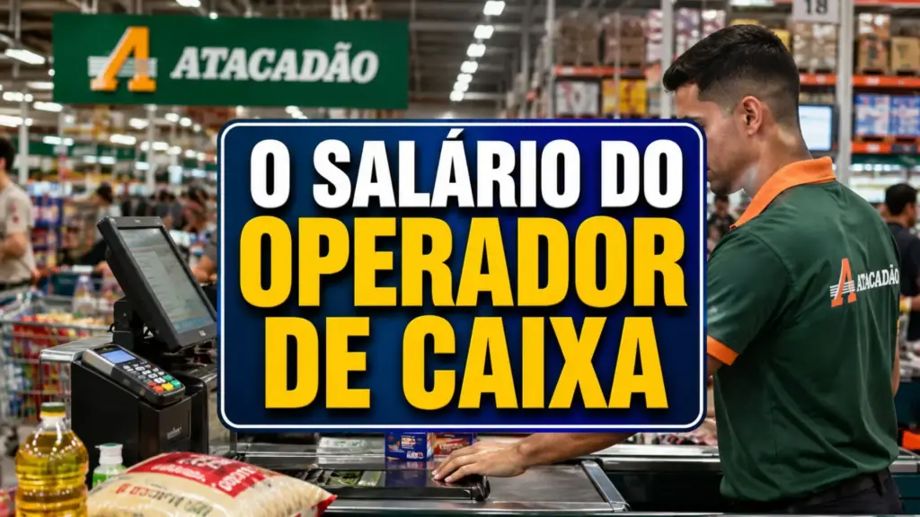 Quanto ganha um operador de caixa de supermercado no Atacadão, Assaí e Carrefour em 2026? Levantamento com 239 vagas revela qual rede oferece a maior remuneração e por que o salário pode surpreender milhares de candidatos.
