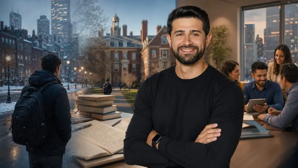 Imigrante brasileiro chegou a Boston aos 14 anos, enfrentou dificuldades com o inglês, repetiu um ano e deixou a escola, mas retomou os estudos, conquistou bolsa na Universidade Tufts, passou pelo MIT Endowment e criou uma empresa de seguros com a meta de proteger 5 milhões de latinos até 2030 Imigrante brasileiro chegou a Boston aos 14 anos, enfrentou dificuldades com o inglês, repetiu um ano e deixou a escola, mas retomou os estudos, conquistou bolsa na Universidade Tufts, passou pelo MIT Endowment e criou uma empresa de seguros com a meta de proteger 5 milhões de latinos até 2030