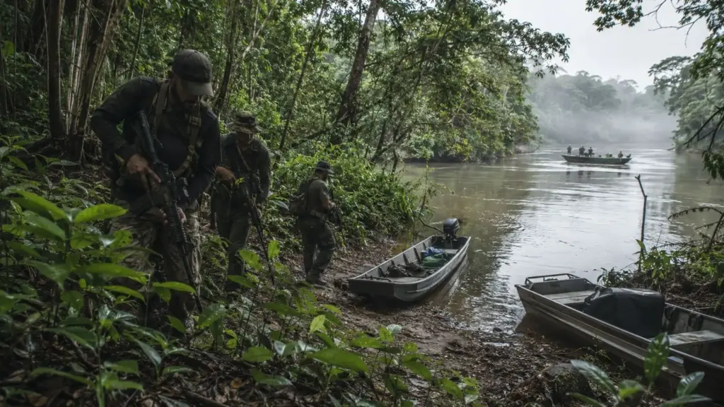 MPF abre inquérito para investigar entrada ilegal e permanência de grupos armados estrangeiros no extremo Norte do Amazonas, afirma que comunidades indígenas e povoados ribeirinhos estão sendo aterrorizados e intima Exército, Marinha, Aeronáutica e Polícia Federal a reforçarem a proteção da soberania territorial brasileira